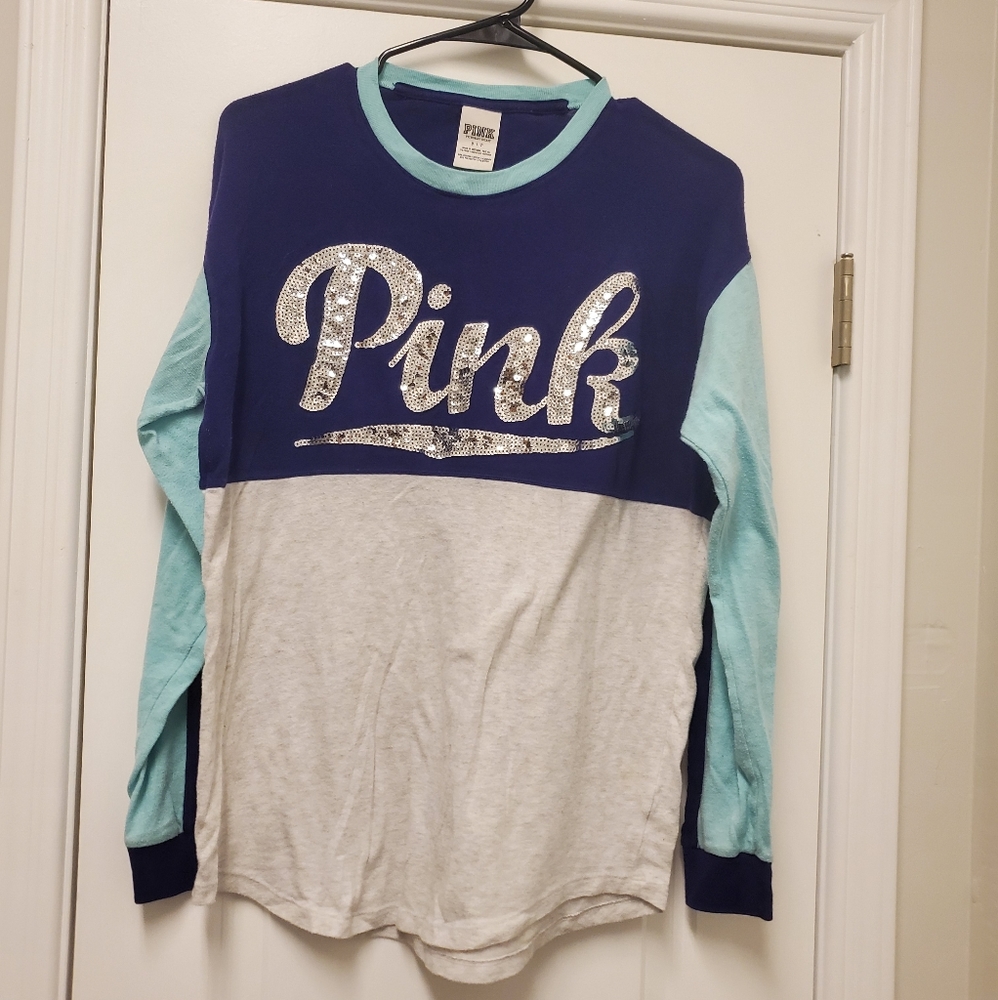VS PINK long sleeve with sequins